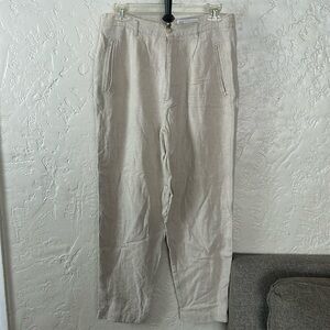 Vintage Linen Blend Trousers